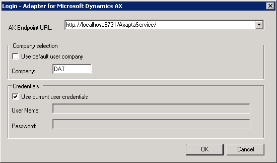 Connecting To Microsoft Dynamics AX Through The Adapter